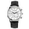 阿玛尼ARMANI时尚真皮表带 石英男表AR2436 中号38mm