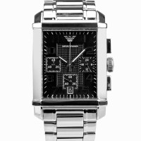 阿玛尼 ARMANI 雅爵系列时尚钢带石英男士腕表AR0334