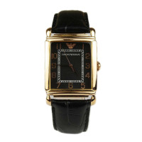 阿玛尼 ARMANI 欧风休闲系列真皮表带石英男士腕表AR0453