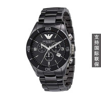 Armani/阿玛尼黑色陶瓷石英表男表AR1421