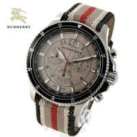 BURBERRY 巴宝莉男表 英伦风情格纹 大气计时石英男表 男士手表 BU7600