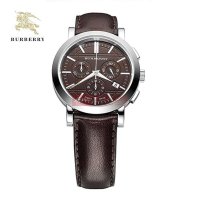 Burberry 巴宝莉男表 优雅时尚品味多功能三眼计时手表 男士手表 BU1383