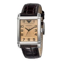 手表香槟色皮带表男表AR0489女表AR0491中性表AR0490