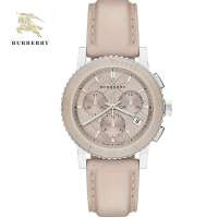 BURBERRY巴宝利 三眼多功能时尚女士皮带腕表 BU9702