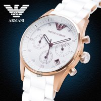 正品Armani阿玛尼女士手表时尚休闲商务手表女士三眼多功能女表大三针玫瑰金石英表