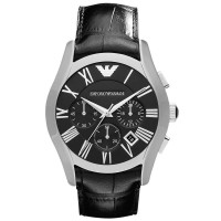 阿玛尼Armani男士手表石英表男表真皮时尚商务手表AR1633