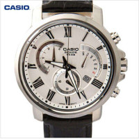 卡西欧(CASIO)手表男士石英皮带大表盘运动男表 BEM-506BL-7A