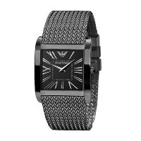 阿玛尼限量 简约双针方形石英女表 时尚休闲钢带女士手表女式腕表AR2029