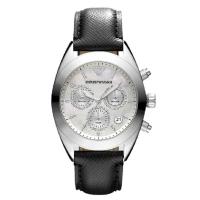 EMPORIO ARMANI阿玛尼时尚流行石英女表 休闲皮带圆形女士手表AR5961