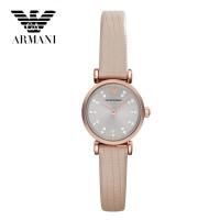 EMPORIO ARMANI阿玛尼时尚小表盘玫瑰金镶钻女表 休闲商务女士手表腕表AR1687