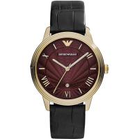 ARMANI阿玛尼黑色鳄鱼皮 休闲腕表AR1753/AR1754女士腕表