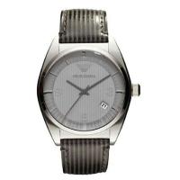 EMPORIO ARMANI阿玛尼时尚优雅皮带石英男表 商务休闲男士手表腕表AR0366