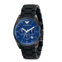 EMPORIO ARMANI阿玛尼时尚三眼多功能石英男表 胶带休闲商务男士手表腕表AR5921