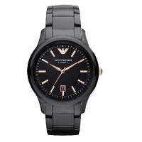 EMPORIO ARMANI阿玛尼陶瓷玫瑰金简约石英男表 商务休闲时尚男士手表腕表AR1466