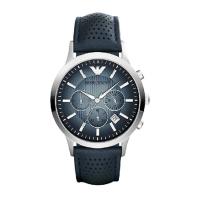 新款EMPORIO ARMANI阿玛尼渐变色多功能男表 时尚商务皮带男士手表腕表AR2473