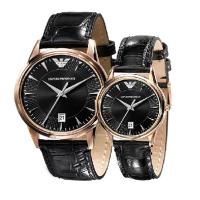 EMPORIO ARMANI阿玛尼时尚流行石英情侣对表 休闲商务情侣装手表腕表AR2444-AR2445