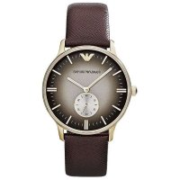 阿玛尼(ARMANI) 阿玛尼手表 真皮皮带 经典 高档 商务 石英 男士手表AR1756