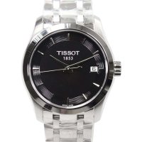 Tissot 天梭 女士库图系列精钢圆形石英手表 T035.210.11.051.00