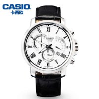 卡西欧(CASIO)手表男士石英皮带大表盘运动时尚男表 BEM-506BL-7A