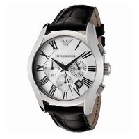 阿玛尼(ARMANI)阿玛尼手表男士表计时三眼黑色经典款 AR0669