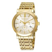 Burberry 博柏利 男士时尚格纹玫瑰金钢带石英手表 BU1757