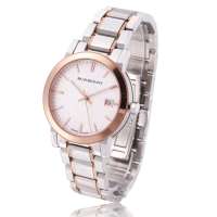 Burberry博柏利 男士简约时尚间金商务钢带石英表 BU9006