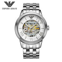 阿玛尼(ARMANI)手表 男士时尚腕表 全自动机械表镂空 防水钢带表 阿玛尼男表 机械表 AR4672 AR4626