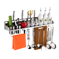 莱尔诗丹(Larsd) 304不锈钢厨房挂件挂架 厨房置物架 壁挂刀架 60CM收纳架CF07-60