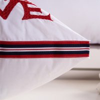 祺帛(QIBO)家纺 床上用品全棉贡缎羽丝绒纤维枕头芯 成人纯棉枕芯48*74cm