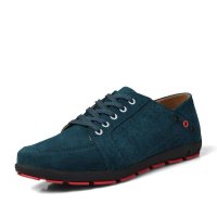 罗兰船长 新款真皮男鞋英伦风潮流休闲鞋系带男透气士休闲鞋