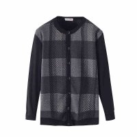 红妮秋冬款加绒加厚中老年男士爸爸装爷爷装老头保暖衣外穿开衫