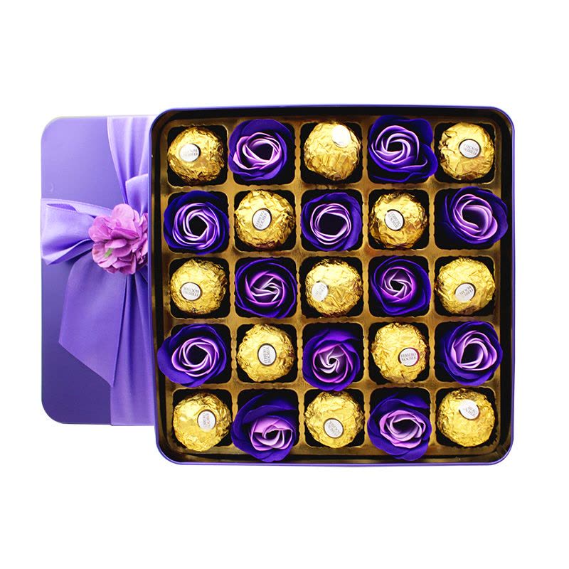 费列罗13粒紫此一世玫瑰巧克力礼盒 生日告白礼物图片