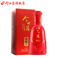 【酒厂自营】今世缘42度浓香型白酒典藏福缘500ml 单瓶装包邮礼盒