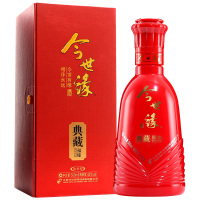 【酒厂自营】今世缘42度浓香型白酒典藏福缘500ml 单瓶装包邮礼盒
