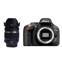 尼康 数码单反相机 D5200（AF18-270mm F/3.5-6.3腾龙镜头）+16G卡+包+清洁套装+UV镜