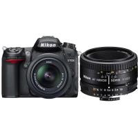 尼康 数码单反相机 D7000双头套机（18-55 VR II +AF 50 1.8D人像定焦）