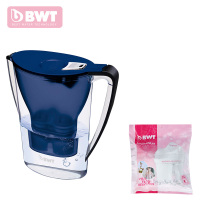 倍世（BWT）过滤水壶2.7升原装进口 家用净水 一壶二芯 蓝色