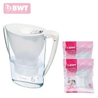 德国BWT倍世 德国原装进口 2.7L 家用滤水壶过滤净水壶净水杯 2.7升纯净白一壶三芯