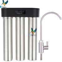 英国飞力Fairey道尔顿Doulton净水器 家用厨房净水设备直饮机台下式 厨下式三筒不锈钢F-IS301英国飞力