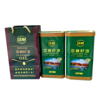 佳田亚麻籽油2L(压榨) 食用油 亚麻籽油 古法压榨 孕妇油