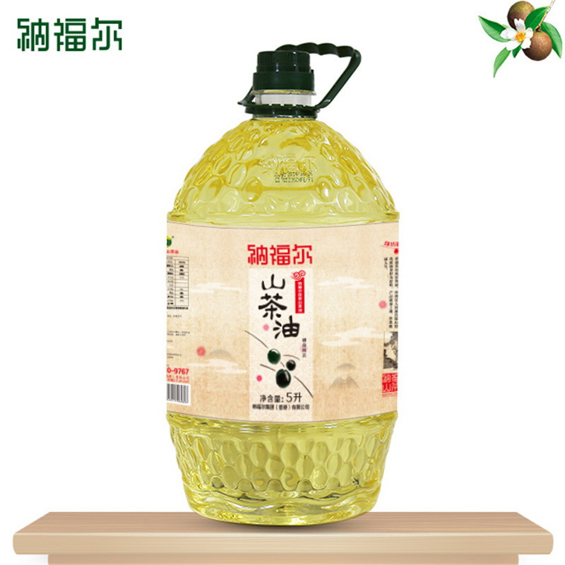 纳福尔山茶油5000ml 山茶油 山茶籽油 食用油 物理压榨食用油 多用途食用油 茶油