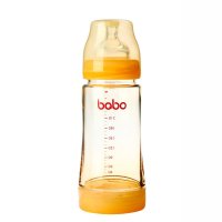 【最适合初生婴儿】乐儿宝bobo BP642B 防胀气小金瓶 宽口径PPSU奶瓶 280ml