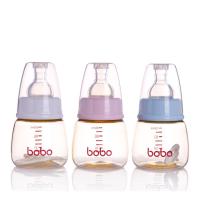 【包邮】乐儿宝bobo BP621B PPSU标准口径果汁瓶奶瓶 配5A安全奶嘴 80ml