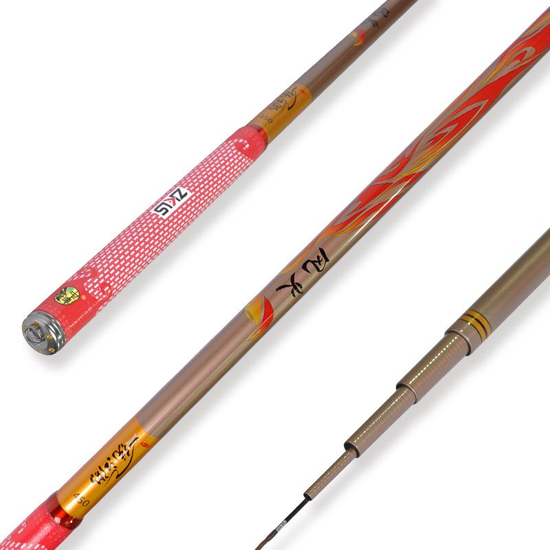 中逵一统江湖风火超轻超韧硬调鲫鱼竿高碳素特价36454台钓竿钓鱼渔具