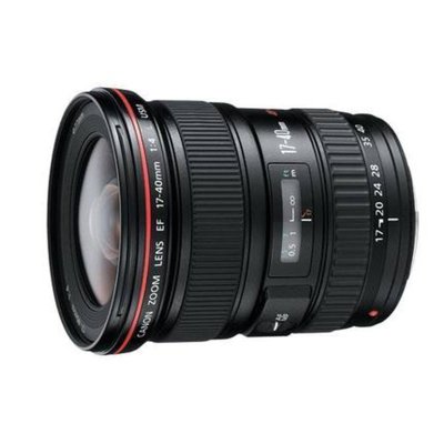 Canon/佳能 EF 17-40mm f/4L USM 镜头 佳能变焦镜头 单反相机 佳能口官方标配黑色