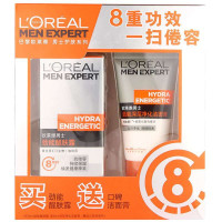 欧莱雅男士劲能护肤超值套装（醒肤露50ml+深层洁面膏50ml)