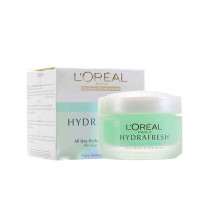 欧莱雅(L'OREAL)女士清润全日保湿水精华凝露 保湿补水面霜 50ml
