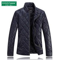 逸纯印品（EASZin）2014秋冬新款皮棉服外套韩版修改皮棉衣短款中青年款皮棉袄