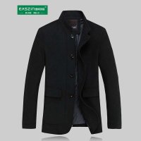 逸纯印品（EASZin）l男士高品质羊毛大衣 男 羊绒大衣 时尚 中长款毛呢大衣外套