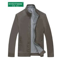 逸纯印品 (EASZIN) 2014春秋季新款男士夹克男装薄外套男中年立领夹克衫直筒型秋冬装